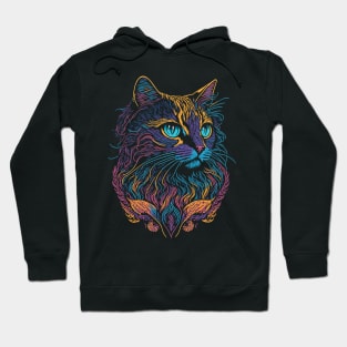 Pop Art Cat Hoodie